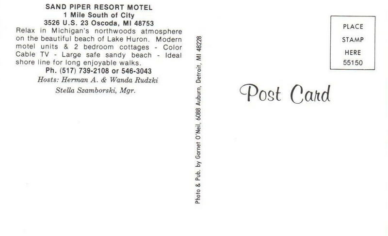 Sand Piper Motel - Vintage Postcard (newer photo)